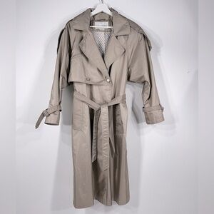 Laura Winston trench coat khaki size 5/6